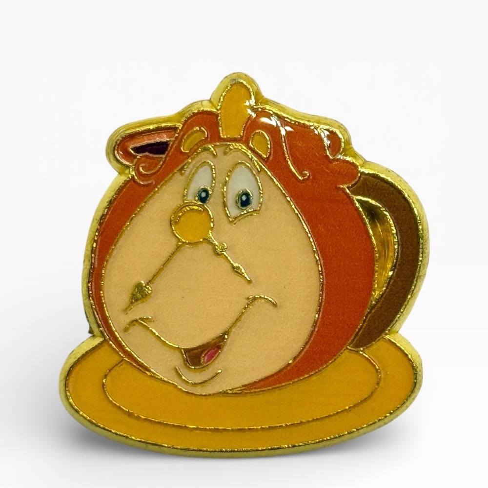 Disney Beauty and the Beast Cogsworth Teacup Saucer‎ Pin Shanghai Disneyland